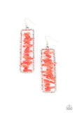 Don’t QUARRY, Be Happy - Red Earrings - Paparazzi Accessories Earrings Bedazzle Me Pretty Mobile Fashion Boutique