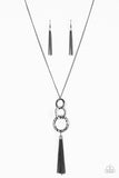 Dont BOLD Back! - Black Necklace - Paparazzi Accessories Necklace Bedazzle Me Pretty Mobile Fashion Boutique