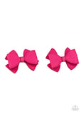 Dont BOW It - Pink Hair Clip - Paparazzi Accessories Hair Clip Bedazzle Me Pretty Mobile Fashion Boutique
