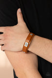 Dont Quit Now - Brown Bracelet - Paparazzi Accessories Bracelet FS-Bedazzle Me Pretty Mobile Fashion Boutique