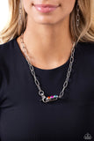 Dont Want to Miss a STRING - Silver Necklace - Paparazzi Accessories Necklace Bedazzle Me Pretty Mobile Fashion Boutique