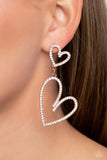 Doting Duo - Copper Post Earrings - Paparazzi Accessories Post Earrings Bedazzle Me Pretty Mobile Fashion Boutique