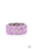 Double The DIVA-ttitude - Purple Bracelet - Paparazzi Accessories Bracelet Bedazzle Me Pretty Mobile Fashion Boutique