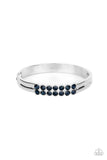 Doubled Down Dazzle - Blue Bracelet - Paparazzi Accessories Bracelet Bedazzle Me Pretty Mobile Fashion Boutique