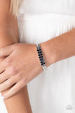 Doubled Down Dazzle - Blue Bracelet - Paparazzi Accessories Bracelet Bedazzle Me Pretty Mobile Fashion Boutique