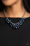 Down For The COUNTESS - Blue Necklace - Paparazzi Accessories Necklace Bedazzle Me Pretty Mobile Fashion Boutique