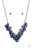 Down For The COUNTESS - Blue Necklace - Paparazzi Accessories Necklace Bedazzle Me Pretty Mobile Fashion Boutique