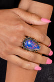 Down-to-Earth Essence - Purple Ring - Paparazzi Accessories Ring Bedazzle Me Pretty Mobile Fashion Boutique