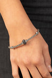 Downtown Decoupage - Silver Bracelet - Paparazzi Accessories Bracelet Bedazzle Me Pretty Mobile Fashion Boutique