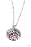 Dragonfly Daydream - Pink Necklace - Paparazzi Accessories Necklace Bedazzle Me Pretty Mobile Fashion Boutique