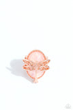 Dragonfly Dazzle - Copper Ring - Paparazzi Accessories Ring Bedazzle Me Pretty Mobile Fashion Boutique