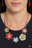 Dragonfly Decadence - Red Necklace - Paparazzi Accessories Necklace Bedazzle Me Pretty Mobile Fashion Boutique