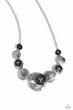 Dragonfly Design - Black Necklace - Paparazzi Accessories Necklace Bedazzle Me Pretty Mobile Fashion Boutique