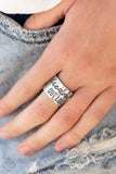 Dream Louder - Silver Ring - Paparazzi Accessories Ring FS-Bedazzle Me Pretty Mobile Fashion Boutique