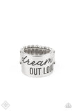 Dream Louder - Silver Ring - Paparazzi Accessories Ring FS-Bedazzle Me Pretty Mobile Fashion Boutique