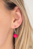 Dream Pop - Pink Necklace - Paparazzi Accessories Necklace Bedazzle Me Pretty Mobile Fashion Boutique