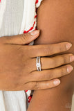 Dream Sparkle - White Ring - Paparazzi Accessories Ring Bedazzle Me Pretty Mobile Fashion Boutique