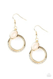 Dreamily Dreamland - Gold Earrings - Paparazzi Accessories Earrings Bedazzle Me Pretty Mobile Fashion Boutique