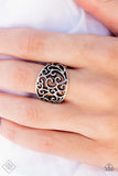 Dreamy Date Night - Silver Ring - Paparazzi Accessories Ring Bedazzle Me Pretty Mobile Fashion Boutique