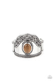 Dreamy Definition - Brown Ring - Paparazzi Accessories Ring Bedazzle Me Pretty Mobile Fashion Boutique