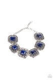 Dreamy Destinations - Blue Bracelet - Paparazzi Accessories Bracelet Bedazzle Me Pretty Mobile Fashion Boutique