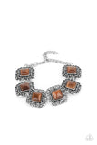Dreamy Destinations - Brown Bracelet - Paparazzi Accessories Bracelet Bedazzle Me Pretty Mobile Fashion Boutique