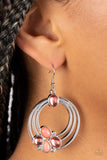 Dreamy Dewdrops - Orange Earrings - Paparazzi Accessories Earrings Bedazzle Me Pretty Mobile Fashion Boutique