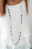 Dreamy Discovery - Black Necklace - Paparazzi Accessories Necklace Bedazzle Me Pretty Mobile Fashion Boutique