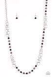 Dreamy Discovery - Black Necklace - Paparazzi Accessories Necklace Bedazzle Me Pretty Mobile Fashion Boutique