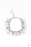 Dreamy Discs - Blue Bracelet - Paparazzi Accessories Bracelet Bedazzle Me Pretty Mobile Fashion Boutique