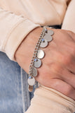 Dreamy Discs - Blue Bracelet - Paparazzi Accessories Bracelet Bedazzle Me Pretty Mobile Fashion Boutique
