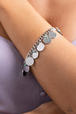Dreamy Discs - Green Bracelet - Paparazzi Accessories Bracelet Bedazzle Me Pretty Mobile Fashion Boutique