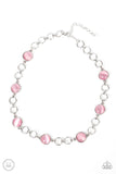 Dreamy Distractions - Pink Necklace - Paparazzi Accessories Necklace Bedazzle Me Pretty Mobile Fashion Boutique