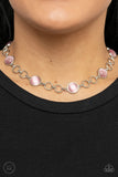 Dreamy Distractions - Pink Necklace - Paparazzi Accessories Necklace Bedazzle Me Pretty Mobile Fashion Boutique