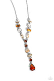 Dreamy Dowry - Brown Necklace - Paparazzi Accessories Necklace Bedazzle Me Pretty Mobile Fashion Boutique