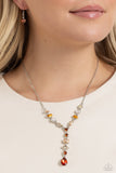 Dreamy Dowry - Brown Necklace - Paparazzi Accessories Necklace Bedazzle Me Pretty Mobile Fashion Boutique