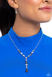 Dreamy Dowry - Silver Necklace - Paparazzi Accessories Necklace Bedazzle Me Pretty Mobile Fashion Boutique