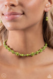 Dreamy Duchess - Green Necklace - Paparazzi Accessories Necklace Bedazzle Me Pretty Mobile Fashion Boutique