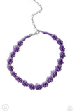 Dreamy Duchess - Purple Necklace - Paparazzi Accessories Necklace Bedazzle Me Pretty Mobile Fashion Boutique