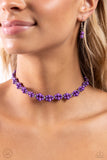 Dreamy Duchess - Purple Necklace - Paparazzi Accessories Necklace Bedazzle Me Pretty Mobile Fashion Boutique