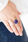 Dreamy Dunes - Purple Ring - Paparazzi Accessories Ring Bedazzle Me Pretty Mobile Fashion Boutique