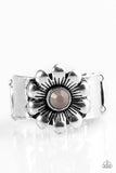 Dreamy Fields - Silver Ring - Paparazzi Accessories Ring Bedazzle Me Pretty Mobile Fashion Boutique