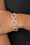Dress The Part - Rose Gold Bracelet - Paparazzi Accessories Bracelet Bedazzle Me Pretty Mobile Fashion Boutique