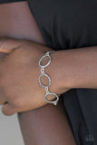 Dress The Part - Silver Bracelet - Paparazzi Accessories Bracelet Bedazzle Me Pretty Mobile Fashion Boutique