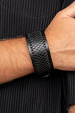 Drifter Discovery - Black Bracelet - Paparazzi Accessories Bracelet Bedazzle Me Pretty Mobile Fashion Boutique