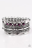 Drink It In - Purple Ring - Paparazzi Accessories Ring Bedazzle Me Pretty Mobile Fashion Boutique