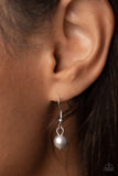 Drip Drop Dazzle - Silver Necklace - Paparazzi Accessories Necklace Bedazzle Me Pretty Mobile Fashion Boutique
