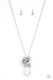 Drip Drop Dazzle - Silver Necklace - Paparazzi Accessories Necklace Bedazzle Me Pretty Mobile Fashion Boutique