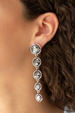 Drippin In Starlight - Silver Earrings - Paparazzi Accessories Earrings Bedazzle Me Pretty Mobile Fashion Boutique