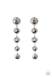 Drippin In Starlight - Silver Earrings - Paparazzi Accessories Earrings Bedazzle Me Pretty Mobile Fashion Boutique
